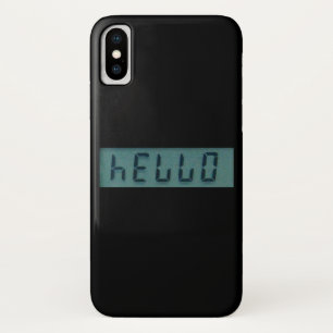 Funda Para iPhone X Mensaje de visualización de saludo electrónico