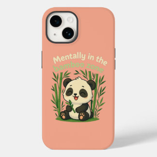 Funda Para iPhone 14 De Case-Mate Mentally in the Bamboo Zone – Cute Panda iPhone Ca