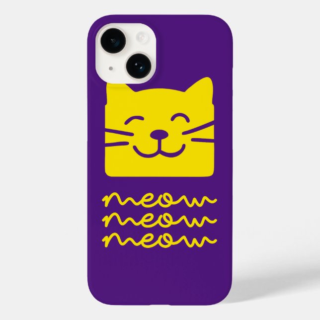 Funda De Case-Mate Para iPhone Meow Meow (Reverso )
