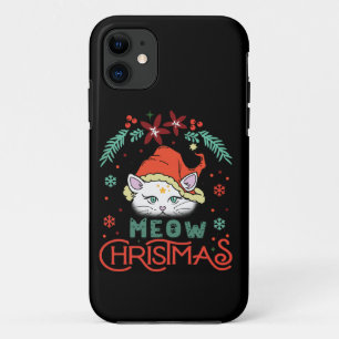 Funda Para iPhone 11 Meow Navidades, Feliz Navidad