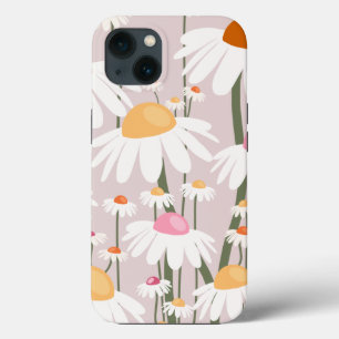 Funda Para iPhone 13 Mercado de flores Copenhague Patrón de flores rosa