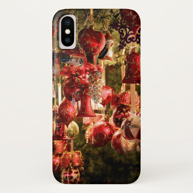 Funda De Case-Mate Para iPhone Mercado de navidades (Reverso)