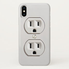 Funda Para iPhone X Mercado eléctrico falso divertido