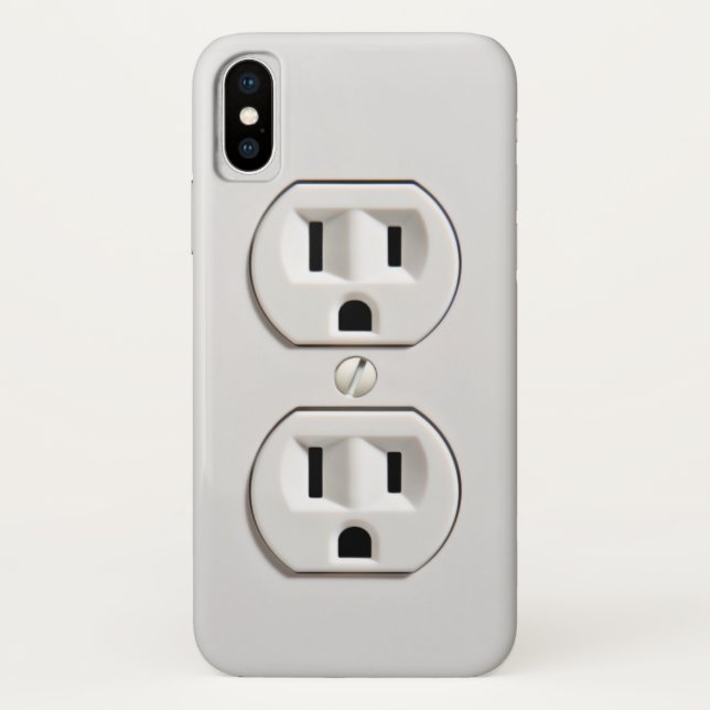 Funda De Case-Mate Para iPhone Mercado eléctrico falso divertido (Reverso)