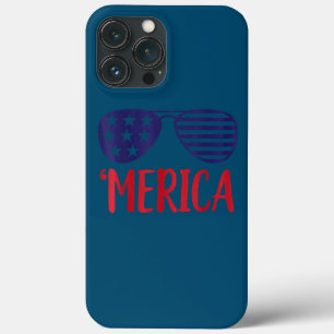 Funda Para iPhone 13 Pro Max Merica 4 de julio USA Bandera Patriótica Americana