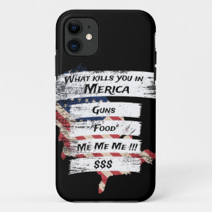 Funda Para iPhone 11 Merica Humor América Estados Unidos Divertido patr