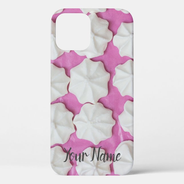 Funda De Case-Mate Para iPhone Meringues en regalo de papel rosa (Reverso )