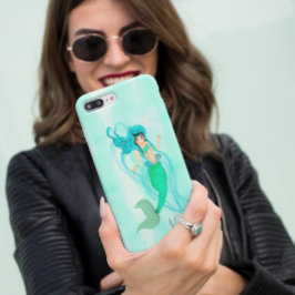 Funda Para iPhone 11 Pro Mermaid Green Tail Girly Blue Personal