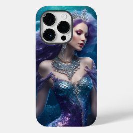 Funda Para iPhone 14 Pro De Case-Mate Mermaid Purple Hair