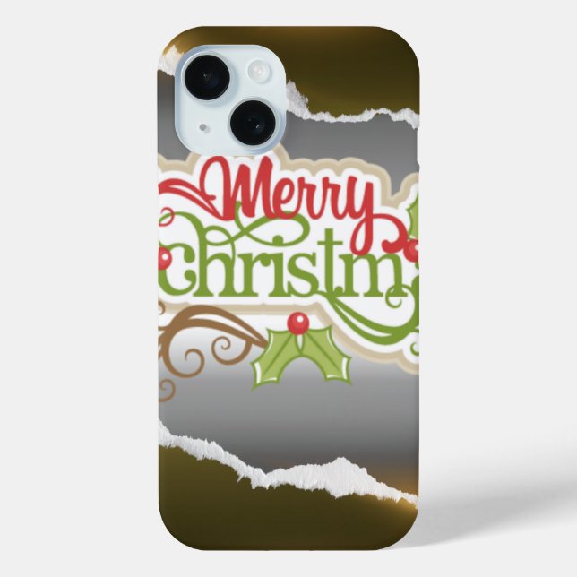 Funda De Case-Mate Para iPhone Merry Christmas  (Reverso )
