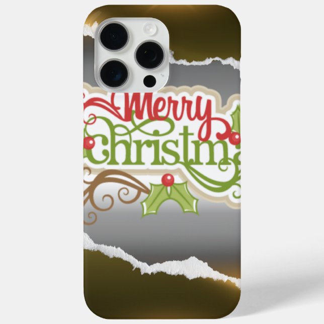 Funda De Case-Mate Para iPhone Merry Christmas  (Reverso )
