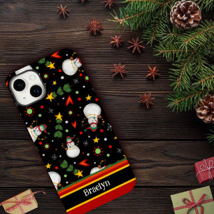 Funda Para iPhone 14 Plus De Case-Mate Merry Christmas Cute Snowman Inespirivience Name