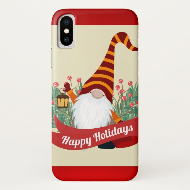 Funda De Case-Mate Para iPhone Merry Christmas Elf (Reverso)