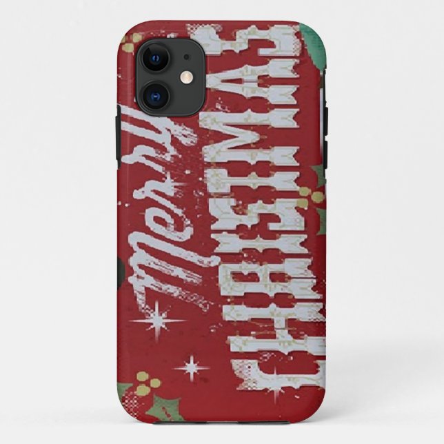 Funda De Case-Mate Para iPhone Merry Christmas iphone (Reverso)