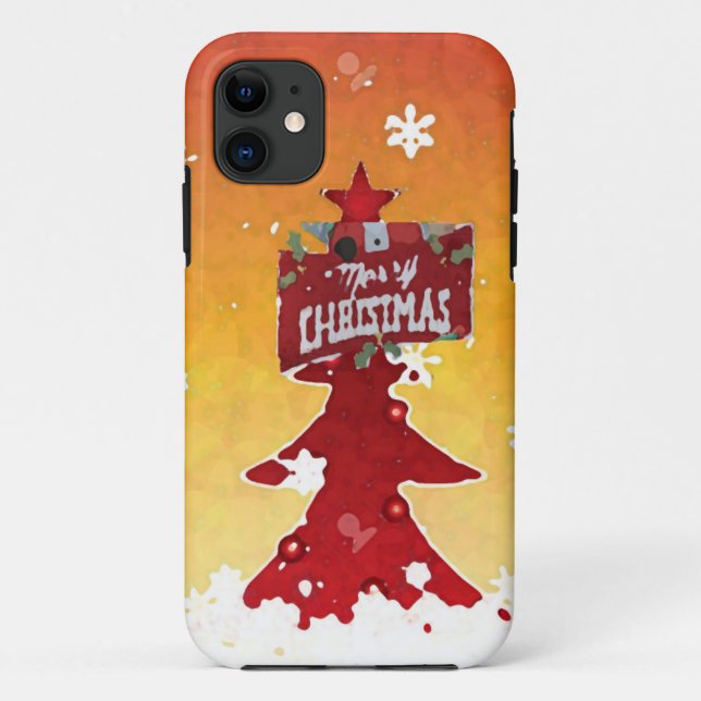 Funda De Case-Mate Para iPhone Merry Christmas iphone 5 (Reverso)