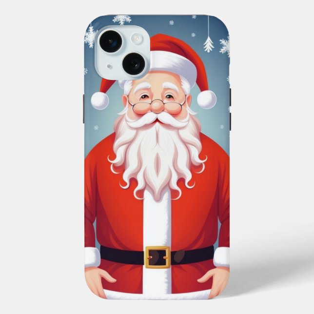 Funda De Case-Mate Para iPhone Merry Santa Claus (Reverso )