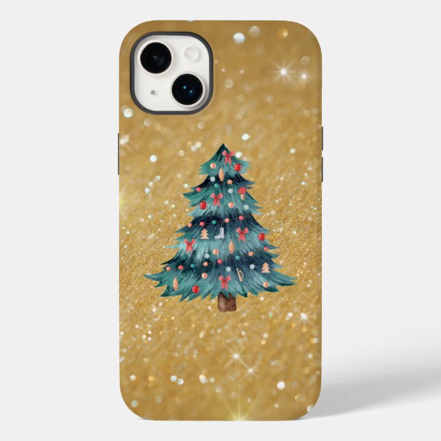 Funda De Case-Mate Para iPhone Merry y Bright (Reverso )