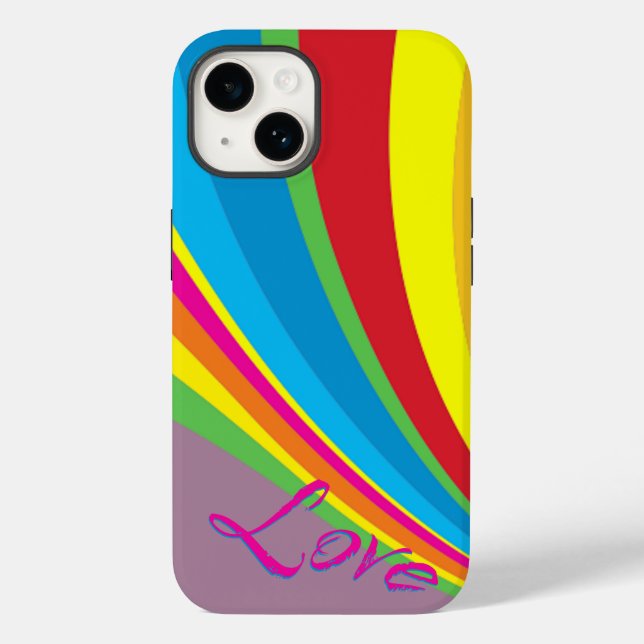 Funda De Case-Mate Para iPhone Mes del Orgullo - Amor Arcoíris (Reverso )