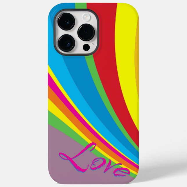 Funda De Case-Mate Para iPhone Mes del Orgullo - Amor Arcoíris (Reverso )
