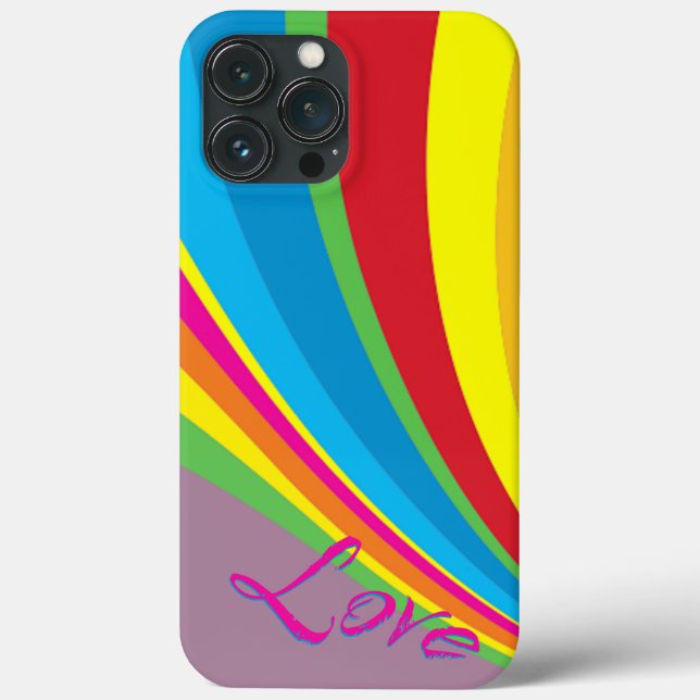 Funda De Case-Mate Para iPhone Mes del Orgullo - Amor Arcoíris (Reverso )