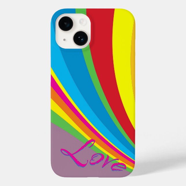 Funda De Case-Mate Para iPhone Mes del Orgullo - Amor Arcoíris (Reverso )