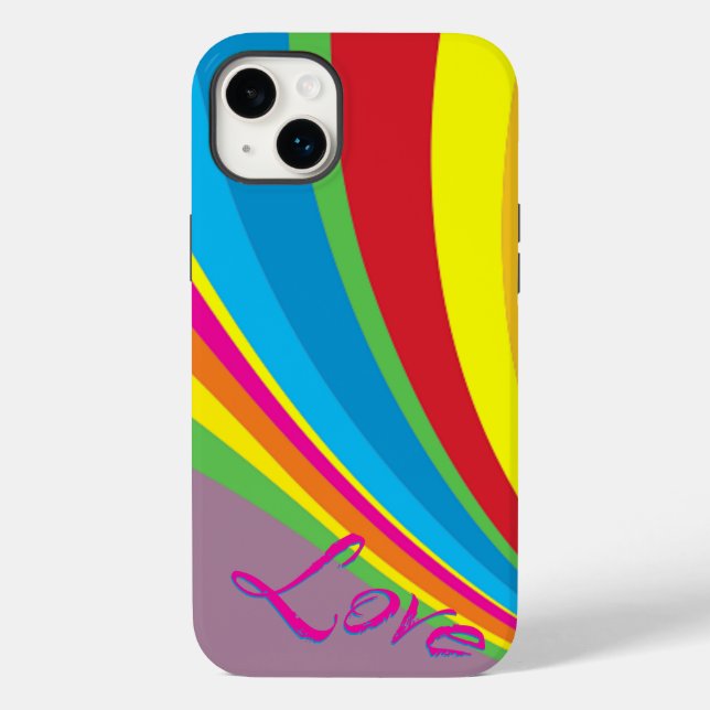 Funda De Case-Mate Para iPhone Mes del Orgullo - Amor del Arcoiris (Reverso )