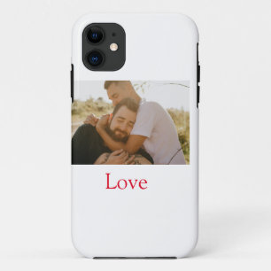 Funda Para iPhone 11 Mes del orgullo añade foto de pareja gay nombre am