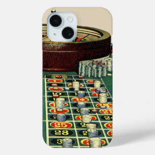 title_seo2 Mesa de ruleta de casino juego de vintage, fichas
