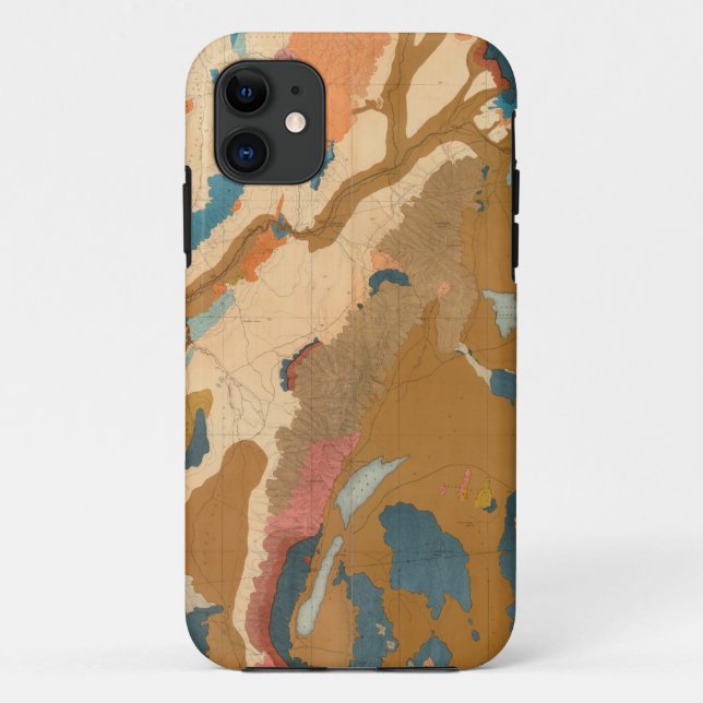 Funda De Case-Mate Para iPhone Meseta de Nevada geológica (Reverso)
