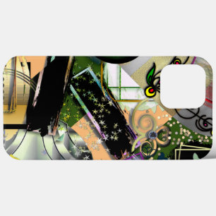 Funda Para iPhone 13 Pro Max Mess de objetos y símbolos de diseño con efecto ap