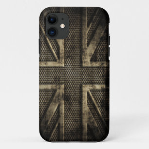 Funda Para iPhone 11 Metal Union Jack del Grunge