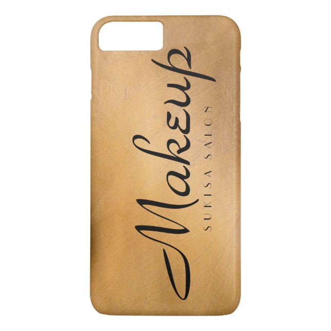 Funda De Case-Mate Para iPhone Metálico de cobre de maquillaje (Reverso)