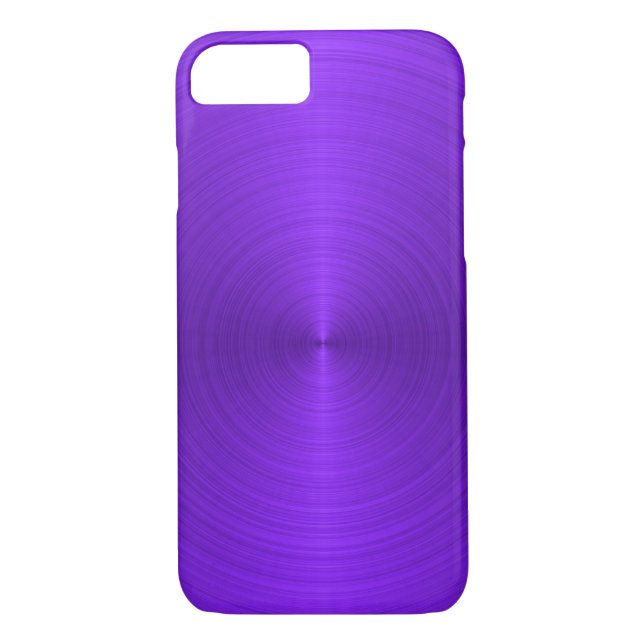 Funda De Case-Mate Para iPhone Metálico morado vivo (Reverso)