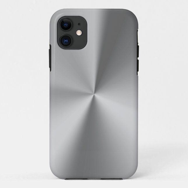 Funda De Case-Mate Para iPhone metalizado cepillado (Reverso)