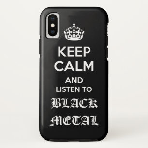 Funda Para iPhone X Metalizado negro