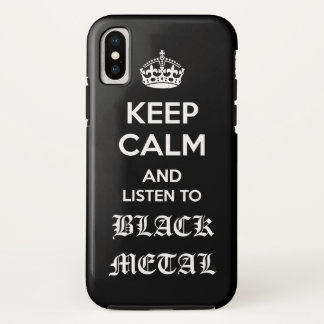 Funda Para iPhone X Metalizado negro