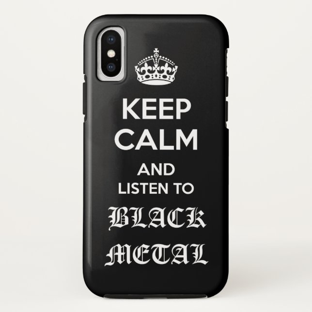 Funda De Case-Mate Para iPhone Metalizado negro (Reverso)