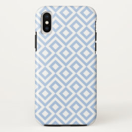 Funda Para iPhone X Metro geométrico azul claro y blanco