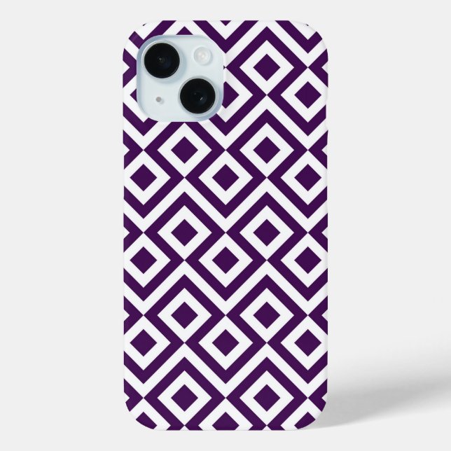 Funda De Case-Mate Para iPhone Metro morado y blanco (Reverso )