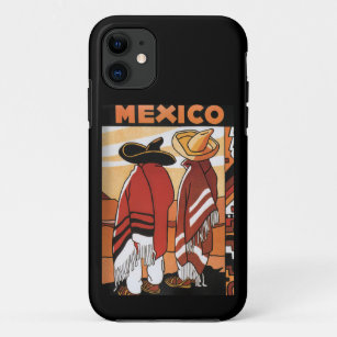 Funda Para iPhone 11 México ~ Afiche de viaje México Zarapes