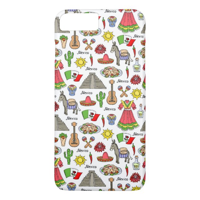 Funda De Case-Mate Para iPhone México| Patrón de símbolos (Reverso)