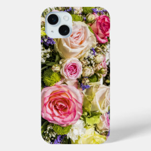 Funda Para iPhone 15 Mini Mezcla de flor Rosa 2