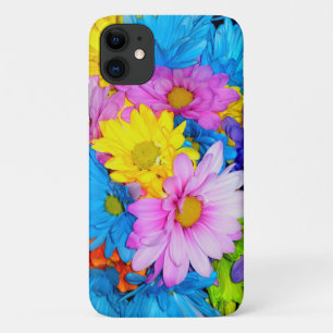 Funda Para iPhone 11 Mezcla de flores de margarita brillante