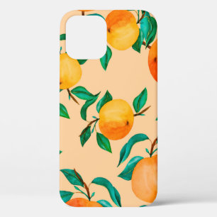 Funda Para iPhone 12 Mezcla de fondo de color de agua de época