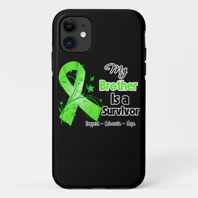 Funda De Case-Mate Para iPhone Mi Brother es un superviviente del linfoma (Reverso)
