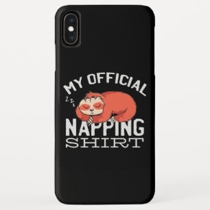 Funda Para iPhone XS Max Mi camisa oficial para dormir Sloth