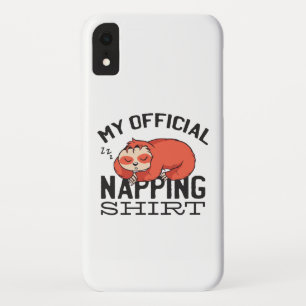 Funda Para iPhone XR Mi camiseta oficial para dormir la siesta - Lazy l
