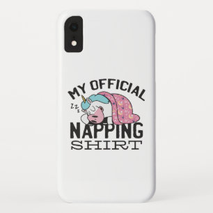 Funda Para iPhone XR Mi camiseta oficial para dormir la siesta - Unicor