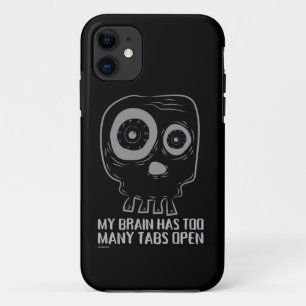 Funda Para iPhone 11 MI CEREBRO TIENE DEMASIADAS TABLAS ABIERTAS Y grac