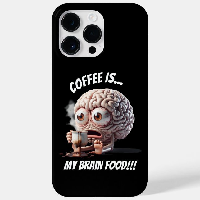 Funda De Case-Mate Para iPhone Mi comida cerebral (Reverso)